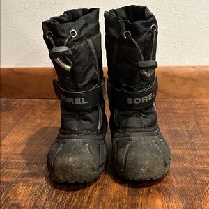 Sorel Kids Black Snow Boots